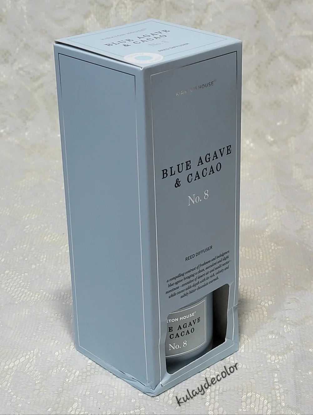 Kirkton House Blue Agave & Cacao No. 8 Reed Diffuser - 3.4 Fl oz. (100mL)